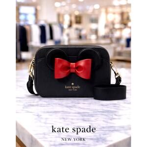 Kate Spade Minnie Mouse Mini Camera Bag Black and Red